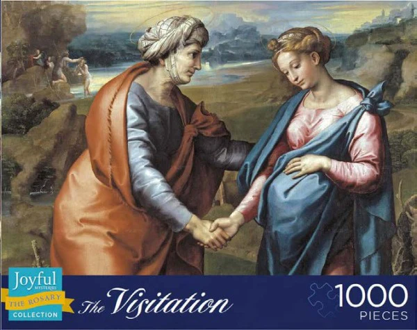The Visitation 1000 Piece Puzzle (Mysteries of the Rosary Series) - Image 2