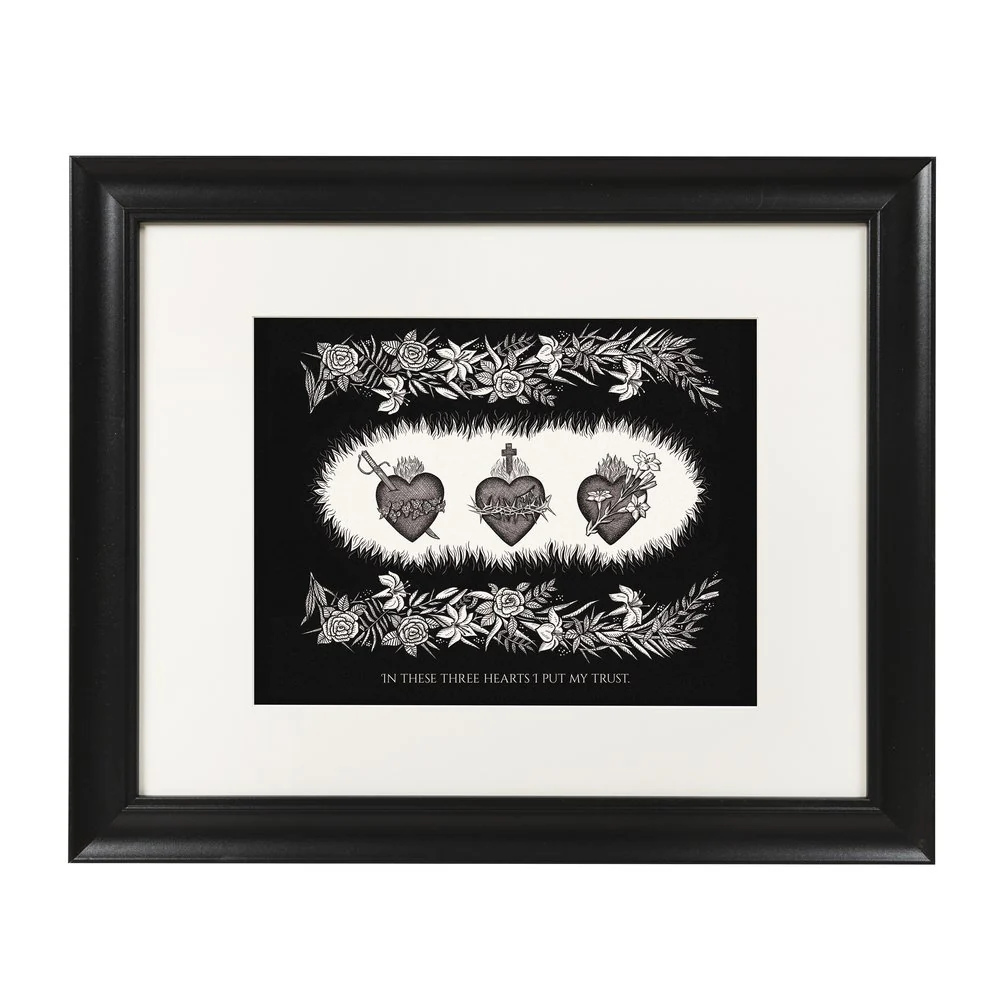 Three Hearts Framed Print - 16x20 - Image 2