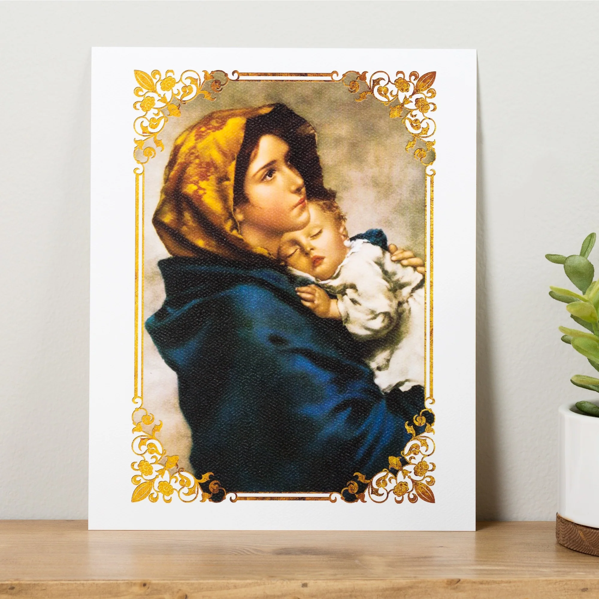 Unframed Madonna Streets Art Print  - 8x13"