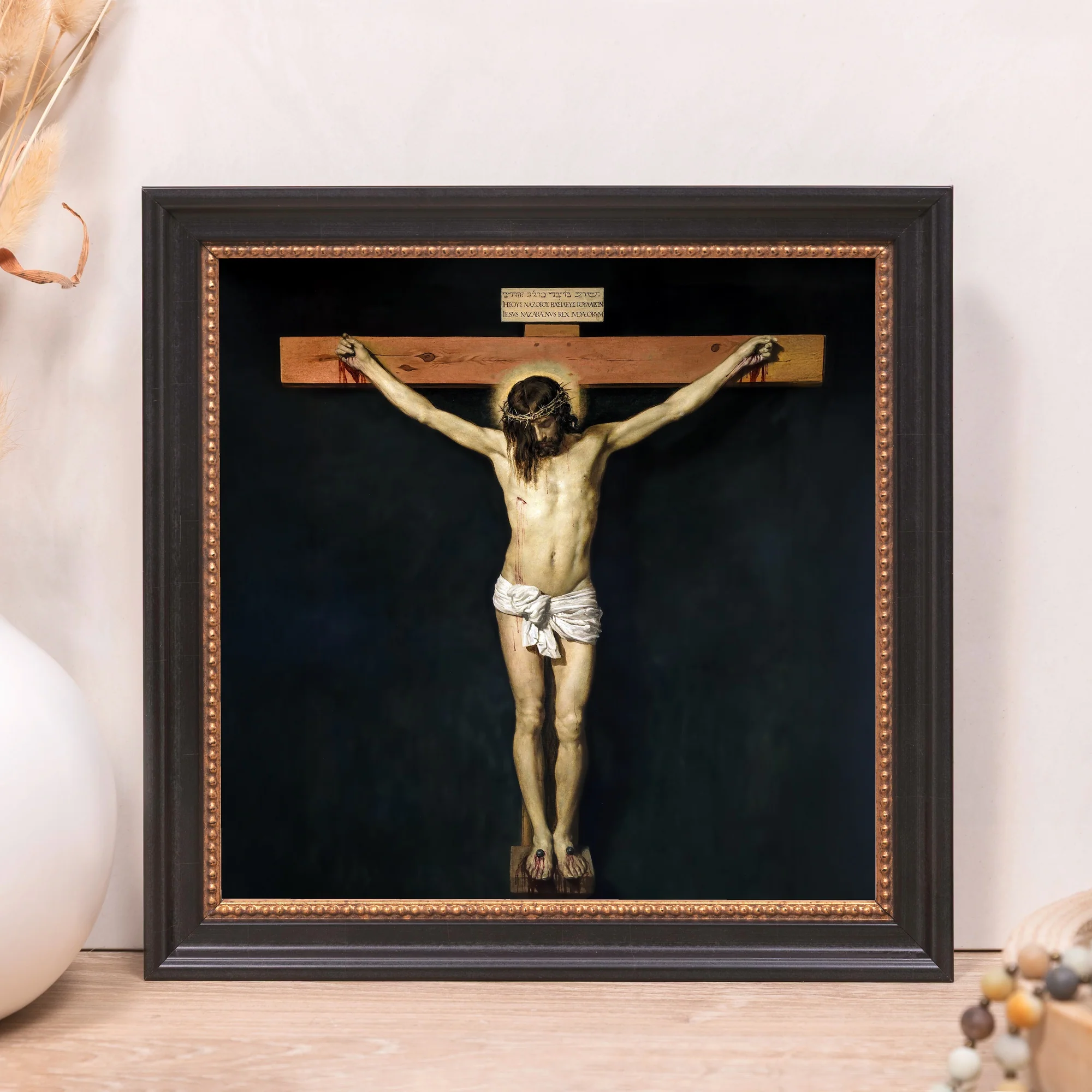 Velasquez Christ Crucified Framed Canvas - Sacred Mini Collection - Image 11
