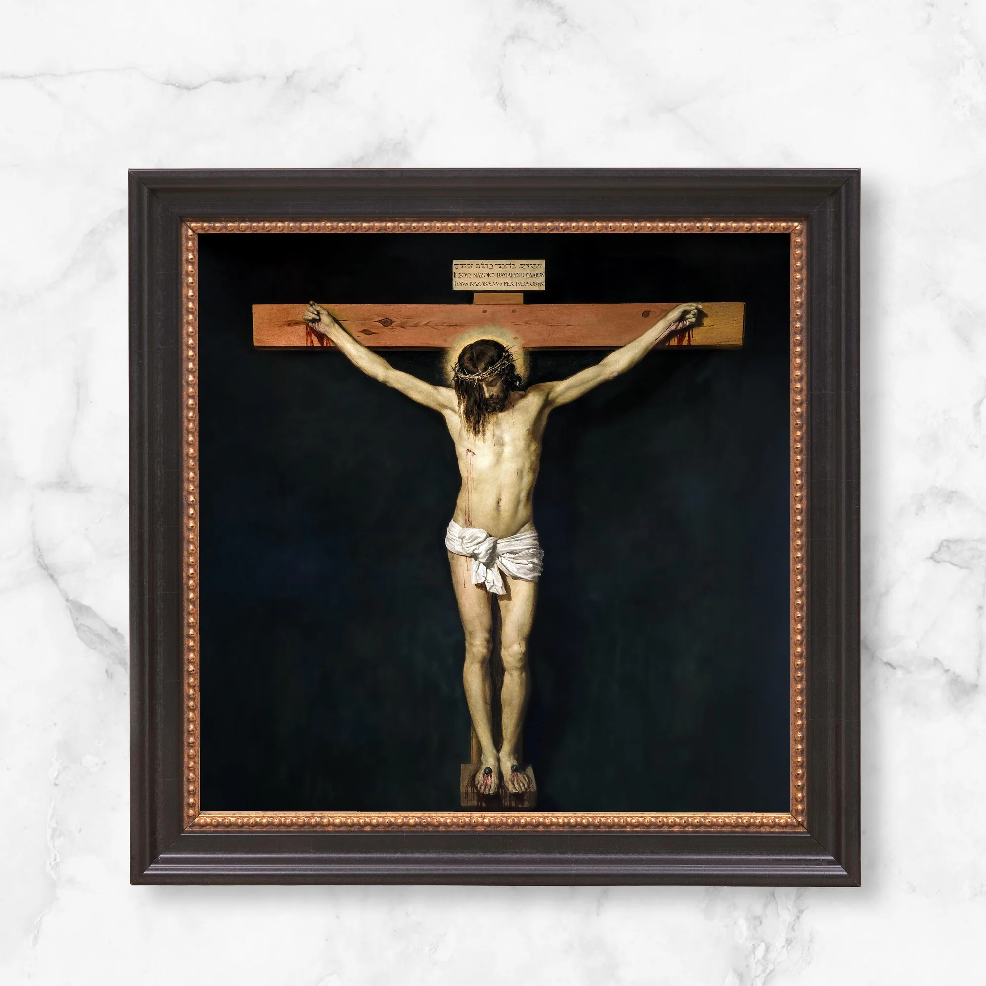 Velasquez Christ Crucified Framed Canvas - Sacred Mini Collection - Image 12