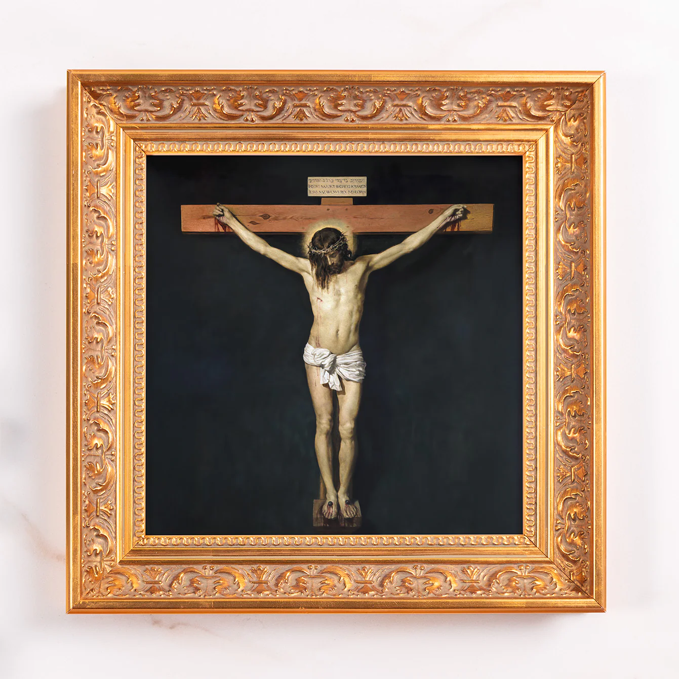 Velasquez Christ Crucified Framed Canvas - Sacred Mini Collection - Image 2