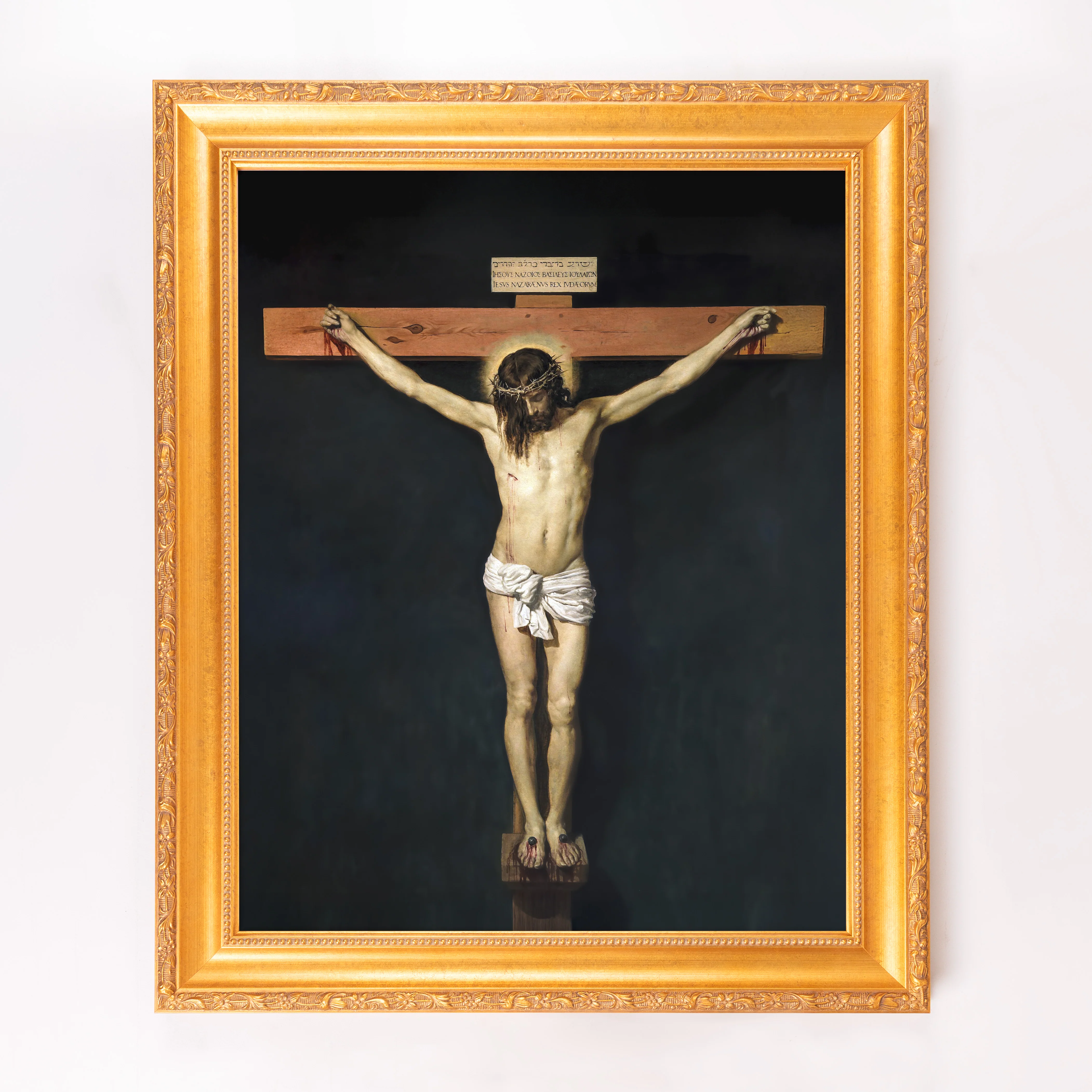 Velasquez Christ Crucified Framed Canvas - Sacred Signature Collection - Image 5