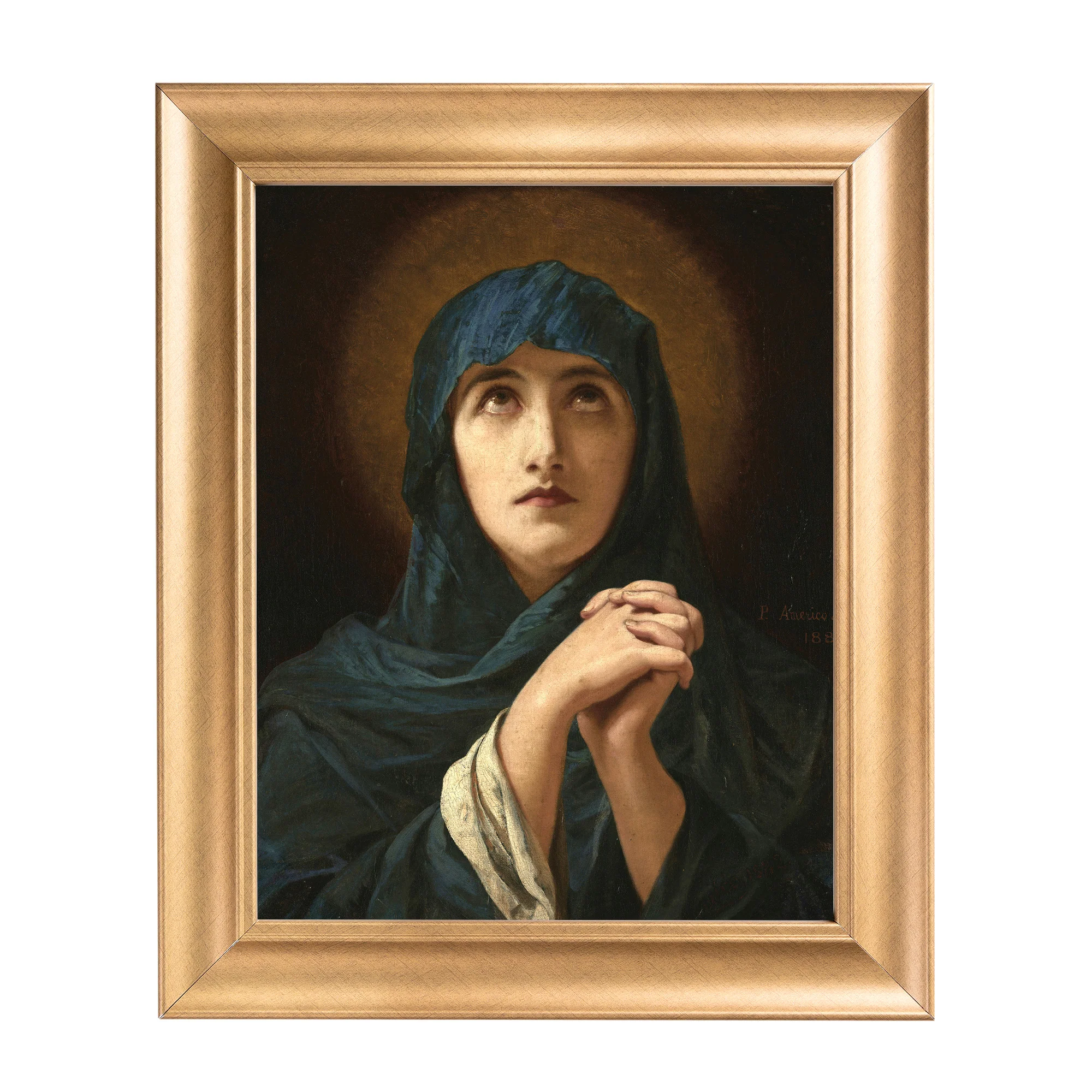 Virgem Dolorosa Gold Framed Art Print - Multiple Sizes - Image 3