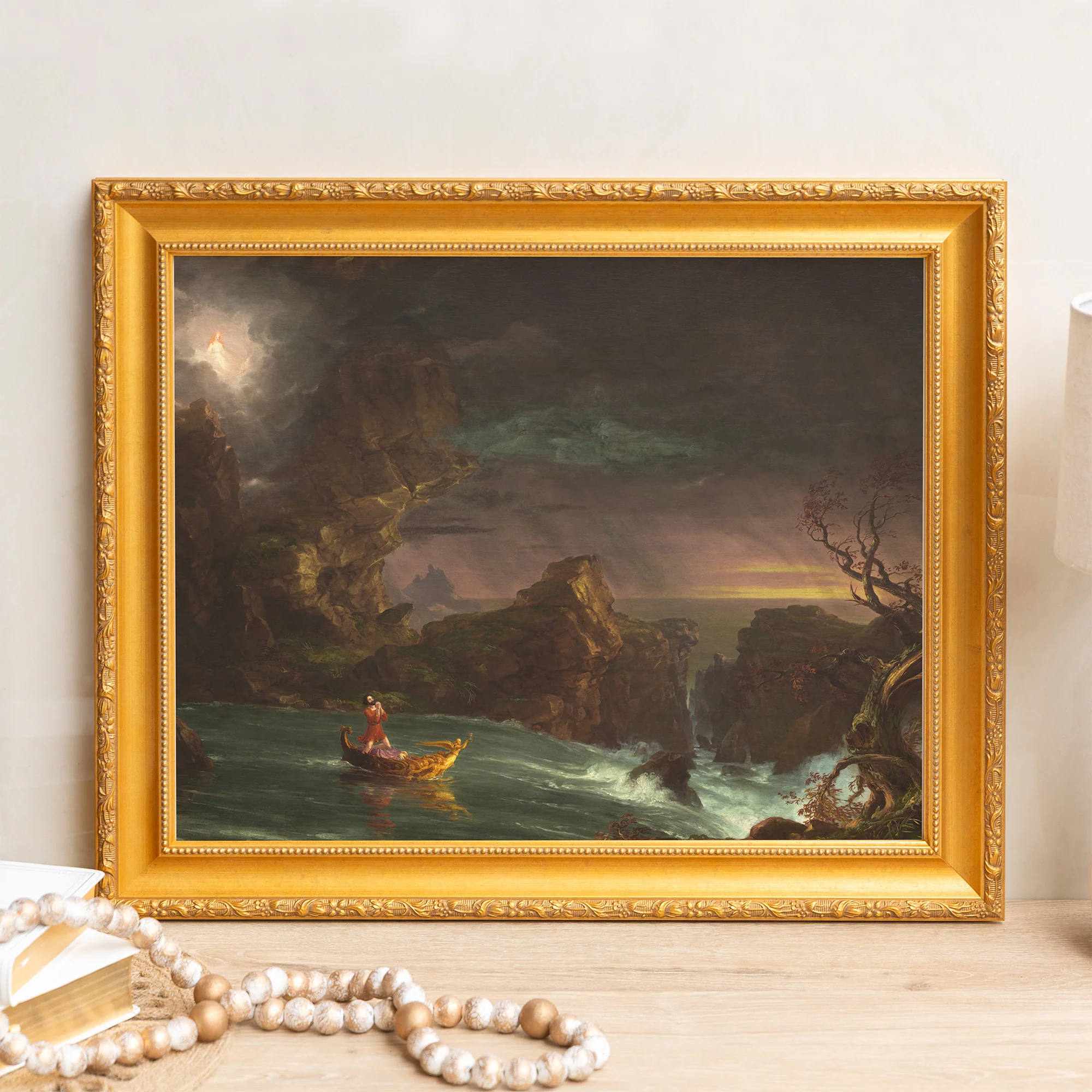 Voyage of Life: Manhood Framed Canvas - Sacred Signature Collection