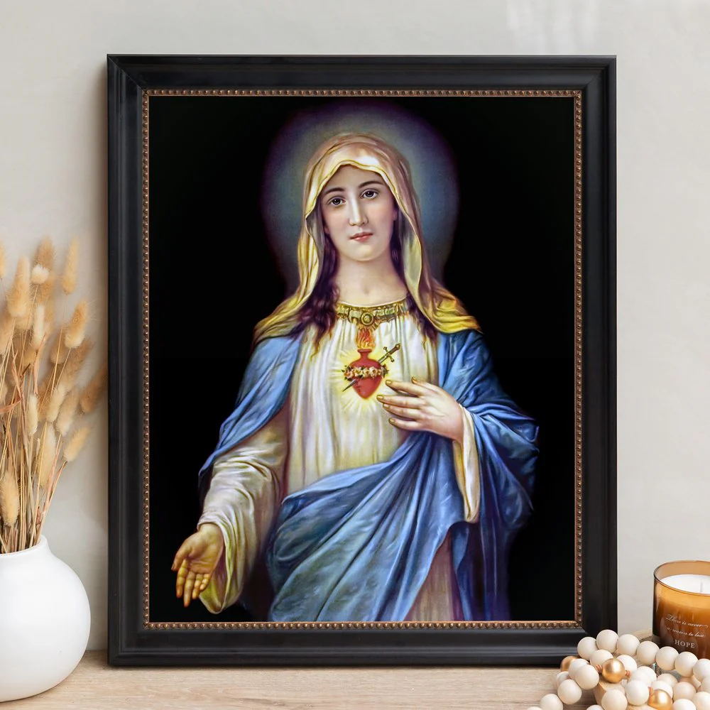 Zabateri's Immaculate Heart Framed Canvas - Sacred Signature Collection - Image 10
