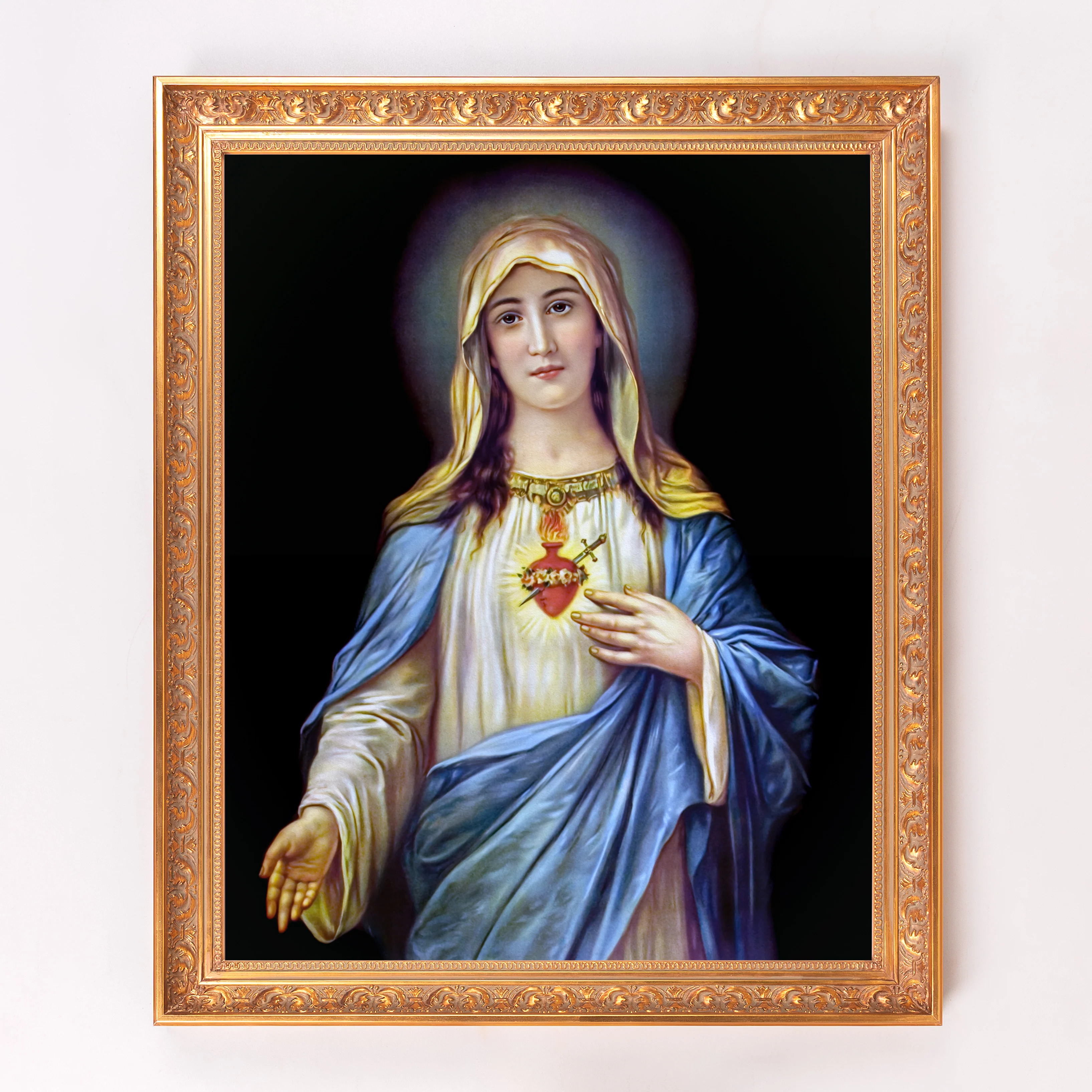Zabateri's Immaculate Heart Framed Canvas - Sacred Signature Collection - Image 5