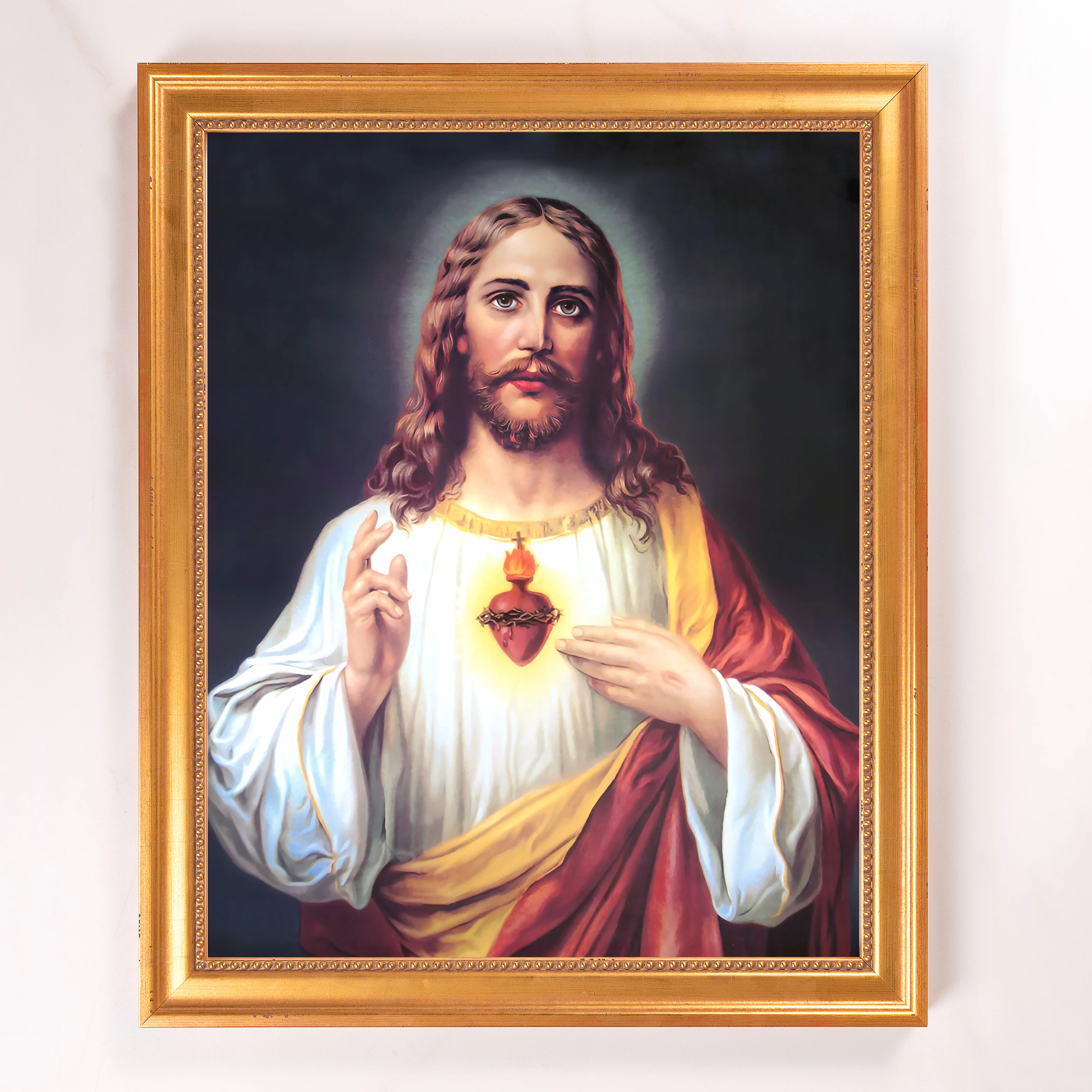 Zabateri's Sacred Heart Framed Canvas - Sacred Signature Collection - Image 2